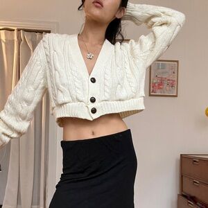 Vintage cropped cardigan